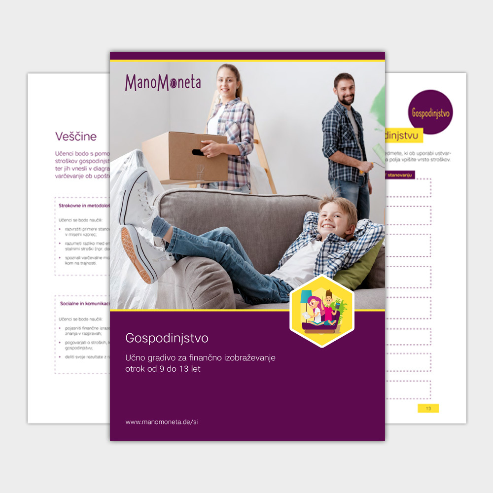 Deckblatt Unterrichtsmaterial, Kind liegt auf Sofa